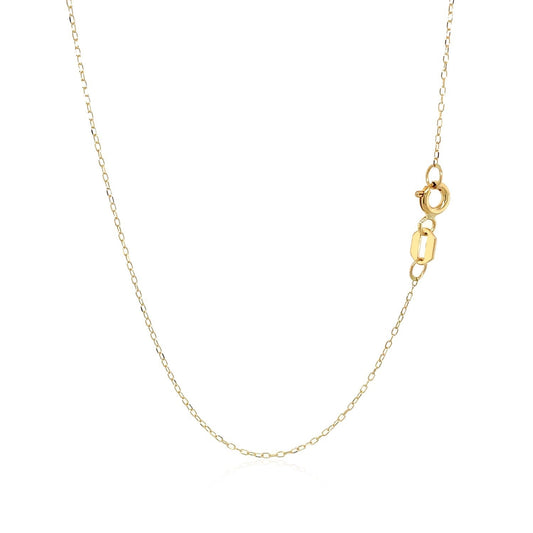 14k Yellow Gold Necklace with Cat Symbol in Mother of Pearl - ThisandThatShoppe