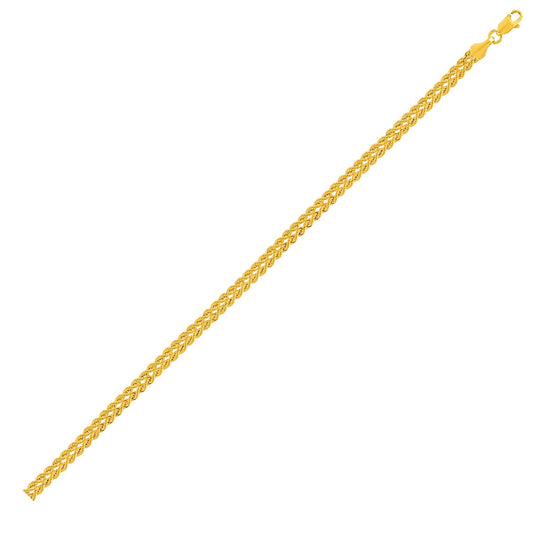 Doppel-Kettenarmband aus 10 Karat Gelbgold
