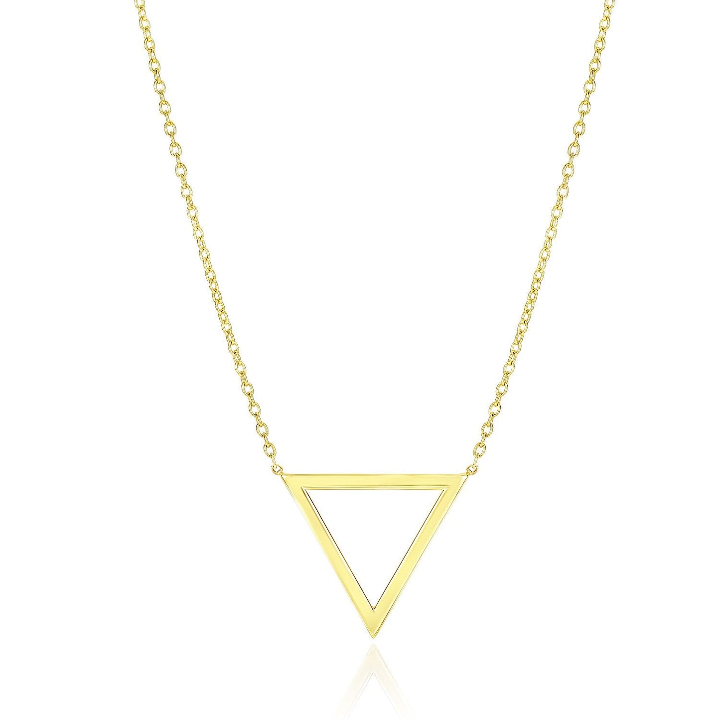 14k Gelbgold Delta Symbol Halskette