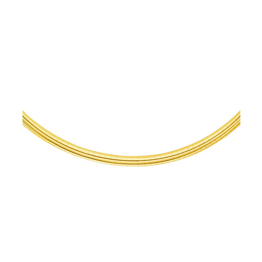 14-karätige Gelbgoldkette im klassischen Omega-Design (4,00 mm)