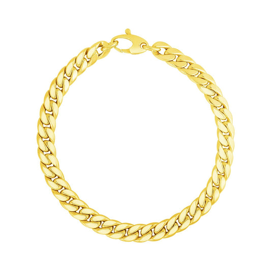 14K Gelbgold Panzerarmband (5,90 mm)