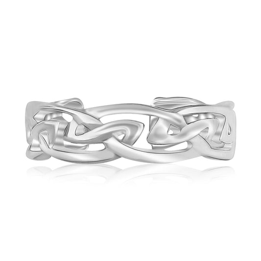 Zehenring aus Sterlingsilber, rhodiniert, keltischer Stil