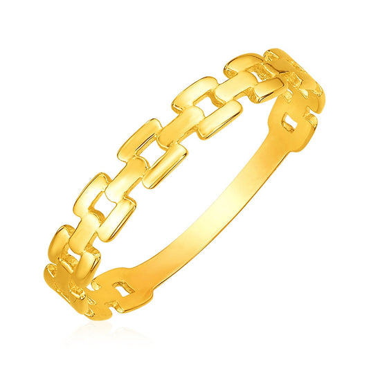 14K Gelbgold-Kettengliederring (1,50 mm)