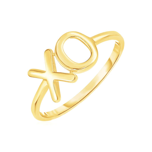 14k Gelbgold mit XO-Ring