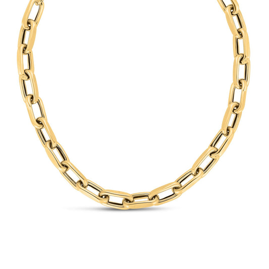 14 Karat Gelbgold Halskette mit französischer Kabelkette (9mm)