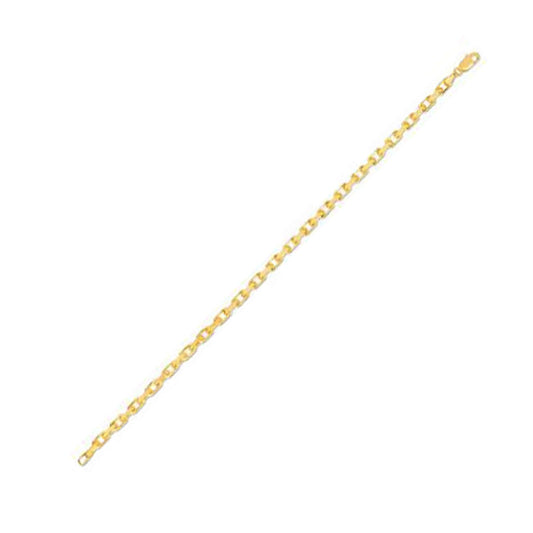 14K Gelbgold Halskette, Französische Anker-Gliederkette (3,60 mm)
