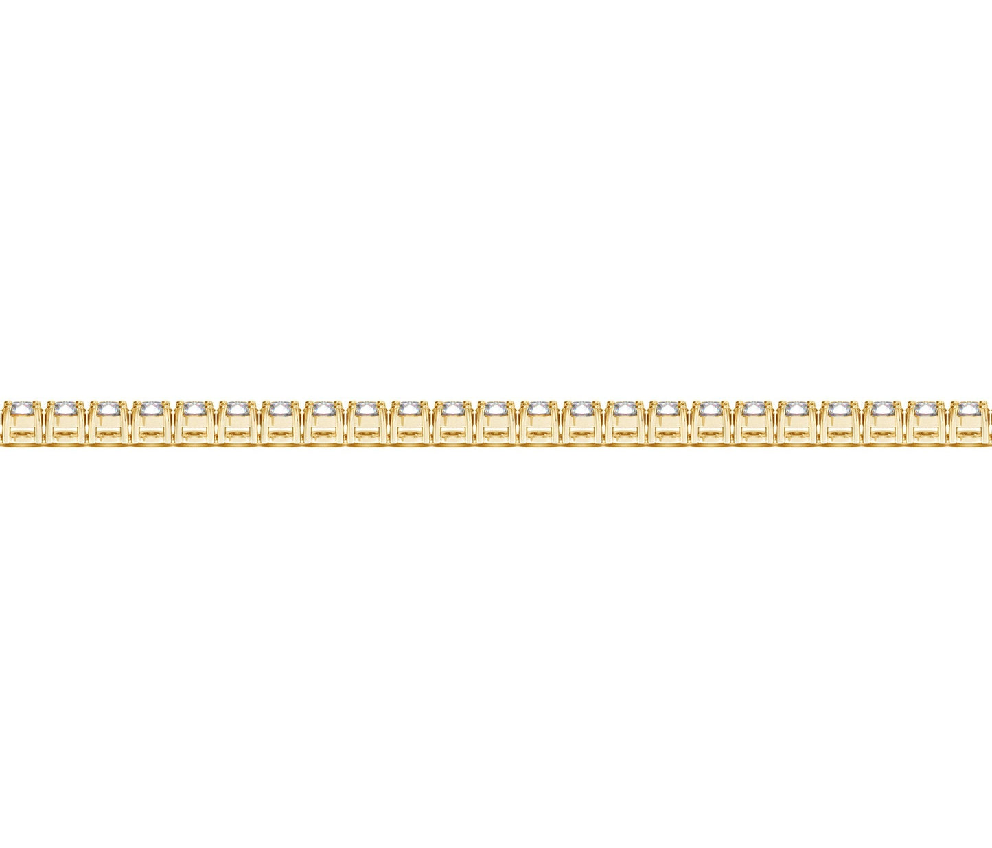 Lab Grown Round Diamond Tennis Bracelet in 14k Yellow Gold (2 cctw F/G  VS2/SI1)