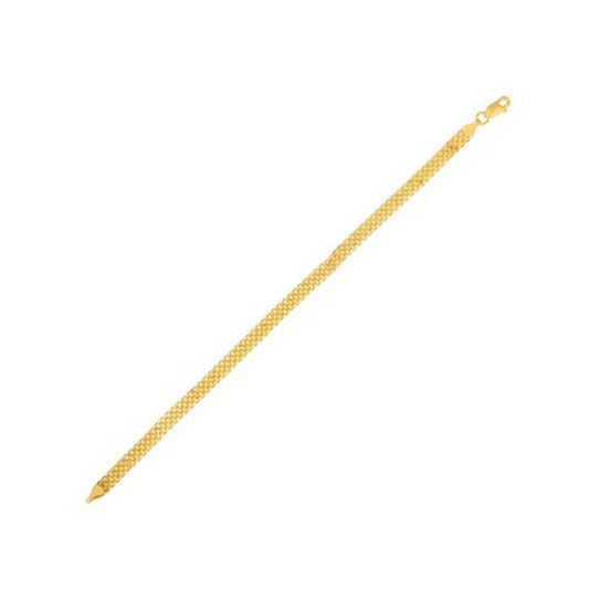 14 Karat Gelbgold Bismark-Kette (4,70 mm)