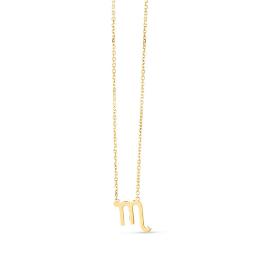 14K Gelbgold Skorpion-Halskette