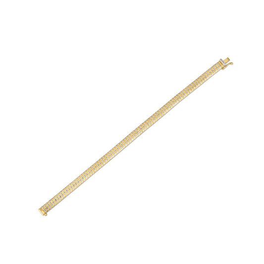 Armband "Flex" aus 14k Gelbgold mit Diamanten