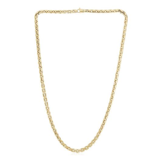 14k Gelbgold Hochglanz Herren-Ketten (5,0 mm)
