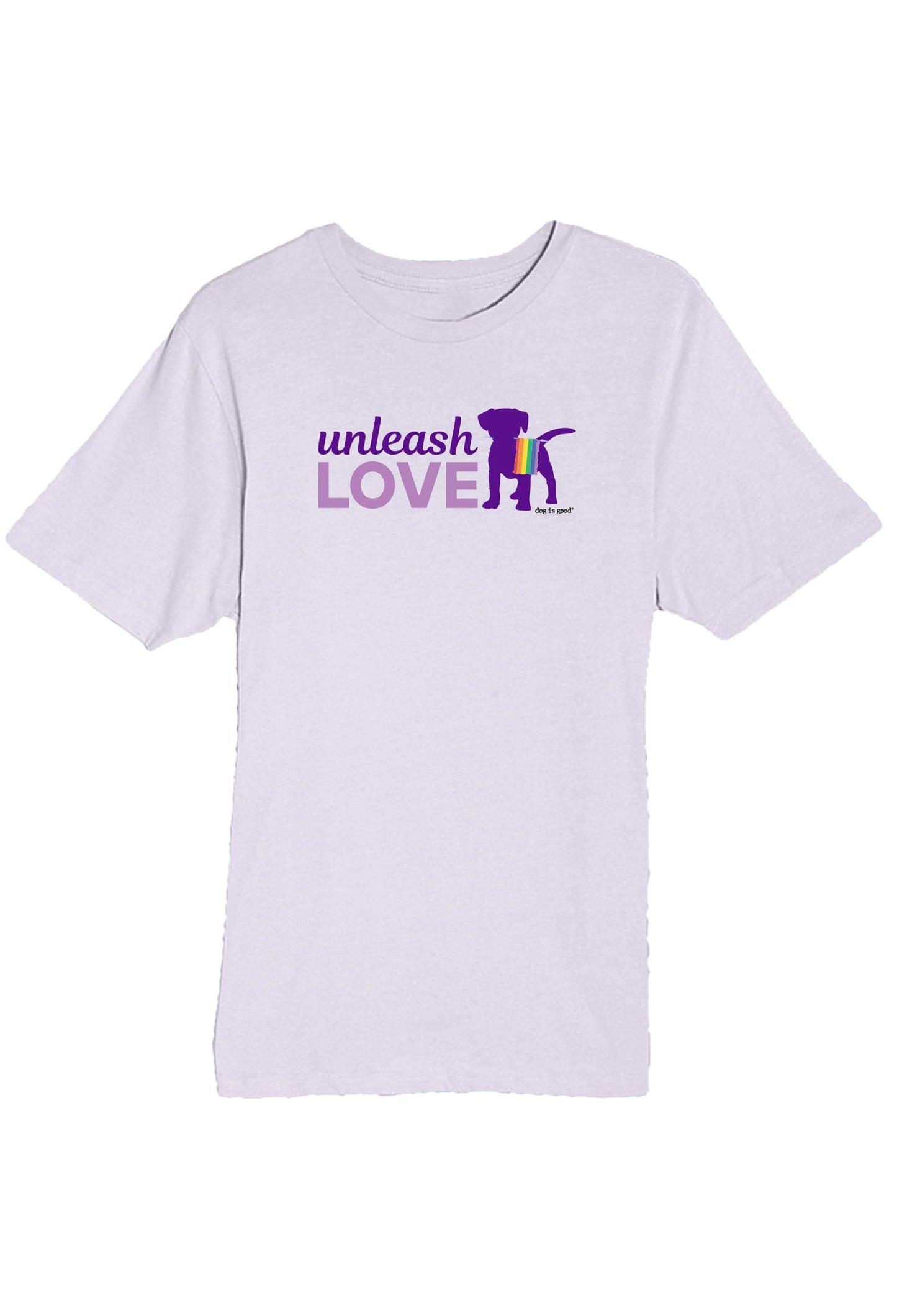 T-Shirt: Entfessle Liebe (Unisex, Flieder)