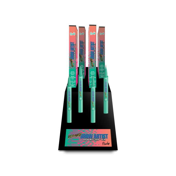 RUDE Ultimate Brow Artist Augenbrauenstift Display-Set, 32-teilig
