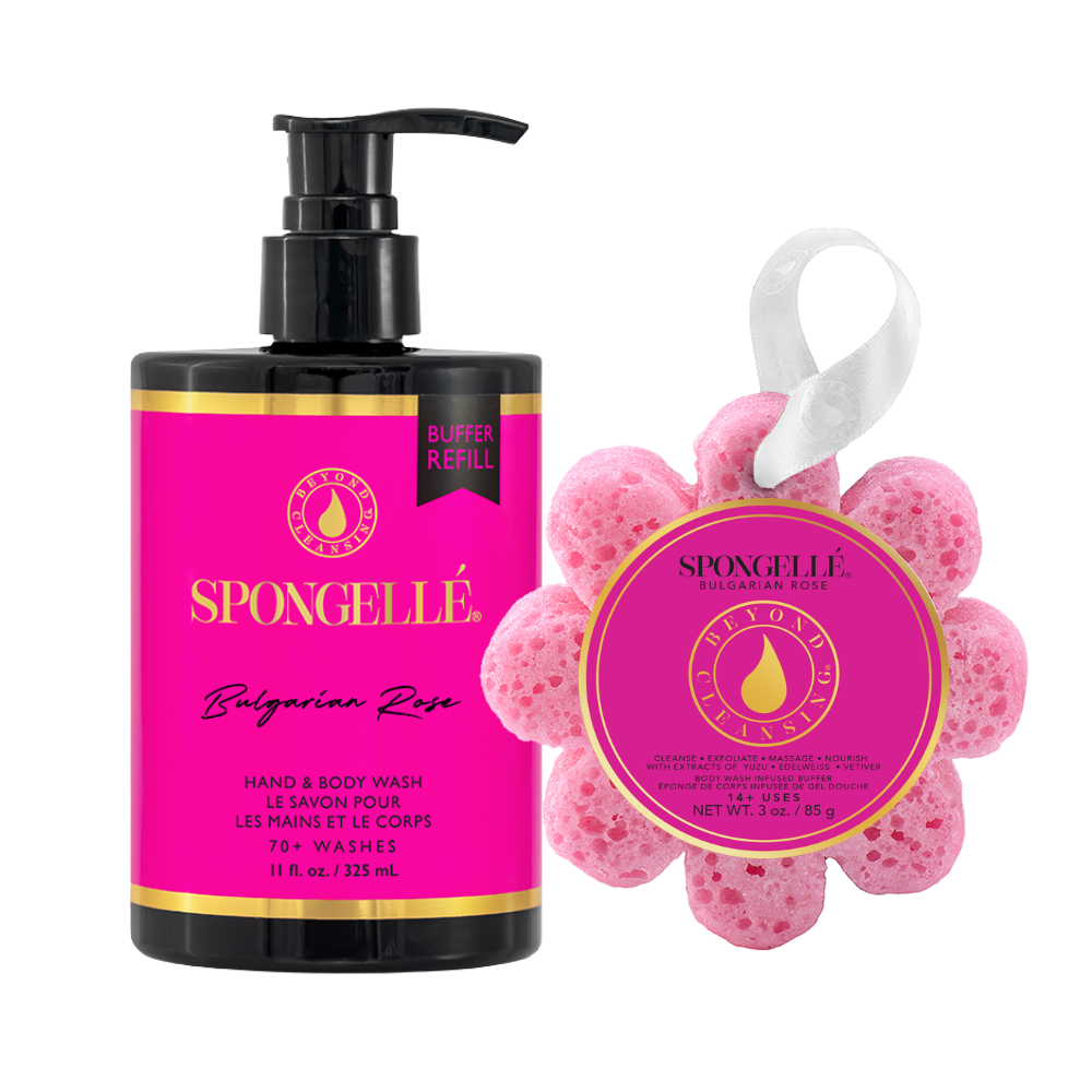 Bulgarische Rose Wildblumen- & Körperwaschmittel Nachfüllset