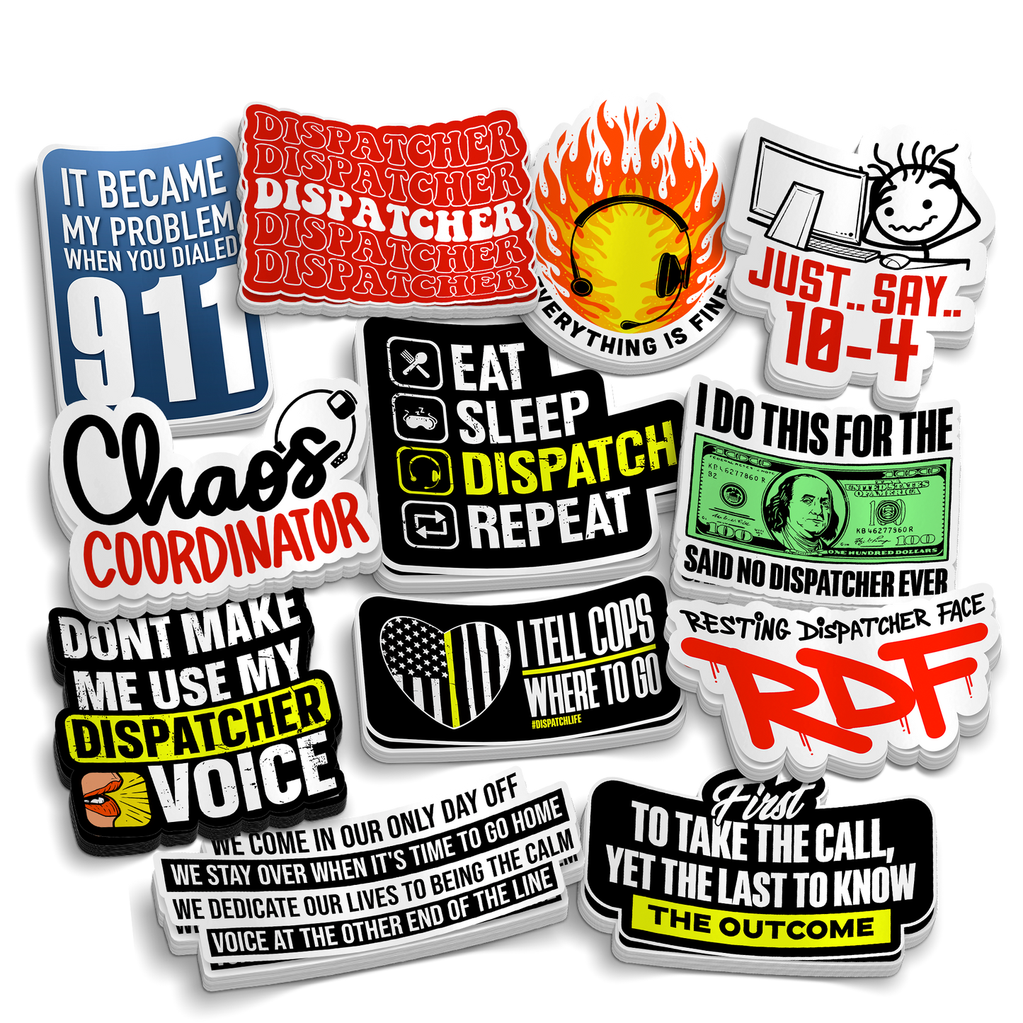 La collection de l'opératrice - Pack de stickers amusants