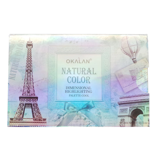 Palette d'highlighters dimensionnels OKALAN Natural Color - Froid - Froid