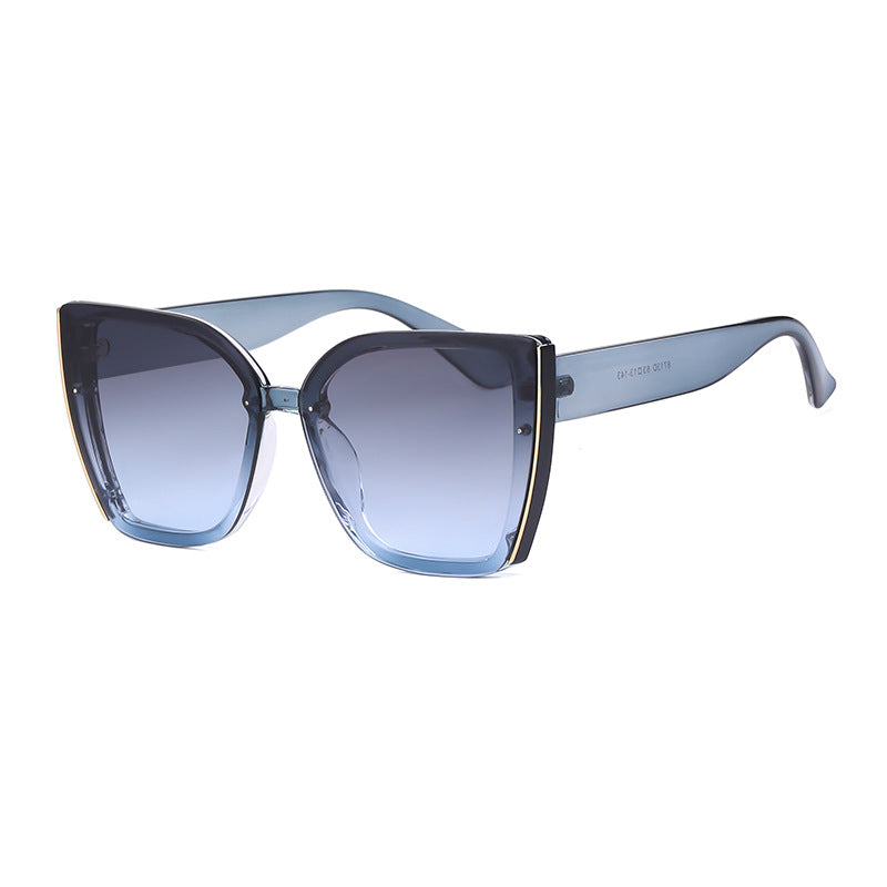Women's Cat-Eye Oversized Sunglasses — UV Protection Trendy Shades