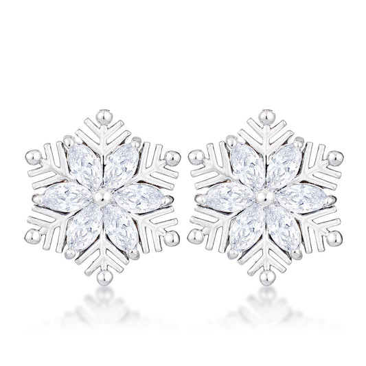 Marquise Snowflake Earrings