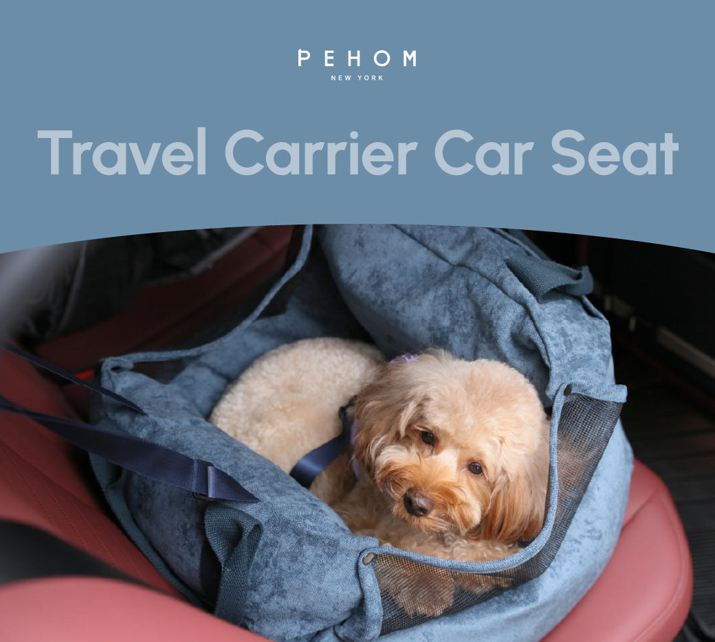 Siège de voiture pour chien Puff Guard - Bleu