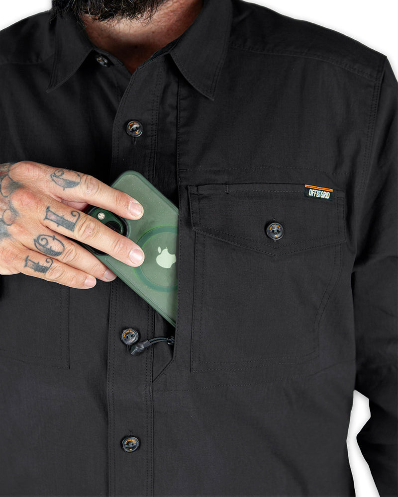 Echo Bravo LS Shirt – Vintage Black