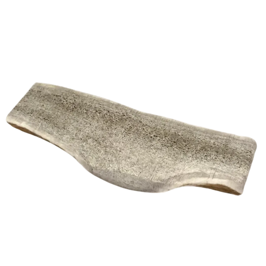 Mastication pour chien en bois de cerf fendu de taille moyenne