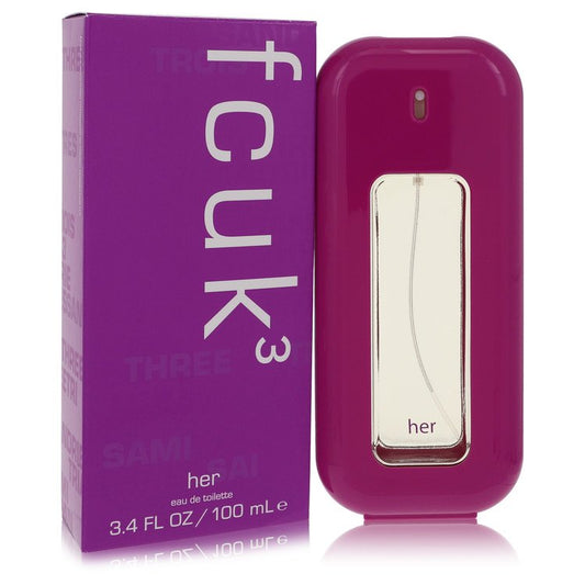 Fcuk 3 par French Connection Eau de Toilette Vaporisateur 100 ml pour Femme