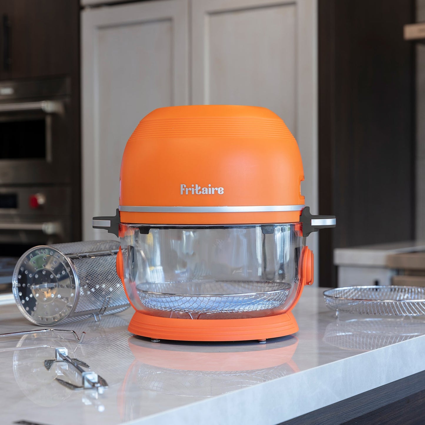 Friteuse à air autonettoyante™ et friteuse à air non toxique™ - Orange