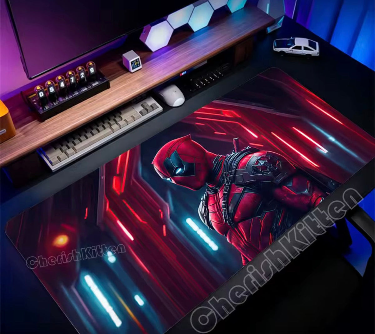 Marvel Deadpool Anime Mouse Pad Office PC Gamer Cabinet Mouse Mat Laptop 900x400 Keyboard Mousepad Extended Desk Mat Cool Carpet