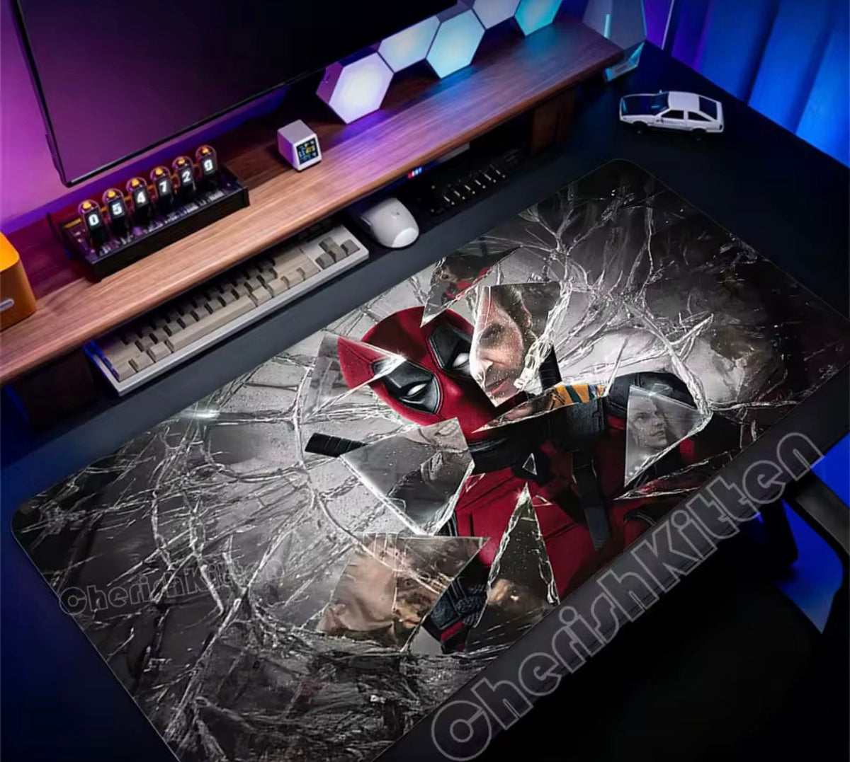 Marvel Deadpool Anime Mouse Pad Office PC Gamer Cabinet Mouse Mat Laptop 900x400 Keyboard Mousepad Extended Desk Mat Cool Carpet