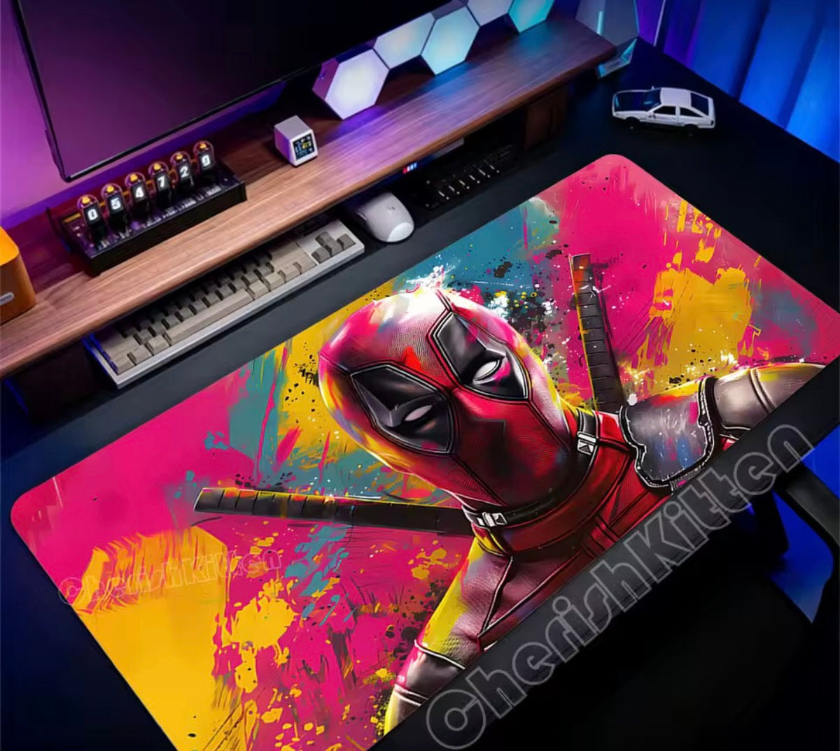 Marvel Deadpool Anime Mouse Pad Office PC Gamer Cabinet Mouse Mat Laptop 900x400 Keyboard Mousepad Extended Desk Mat Cool Carpet