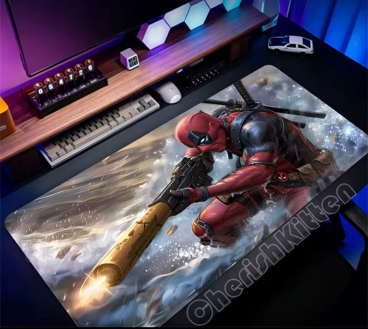Marvel Deadpool Anime Mouse Pad Office PC Gamer Cabinet Mouse Mat Laptop 900x400 Keyboard Mousepad Extended Desk Mat Cool Carpet