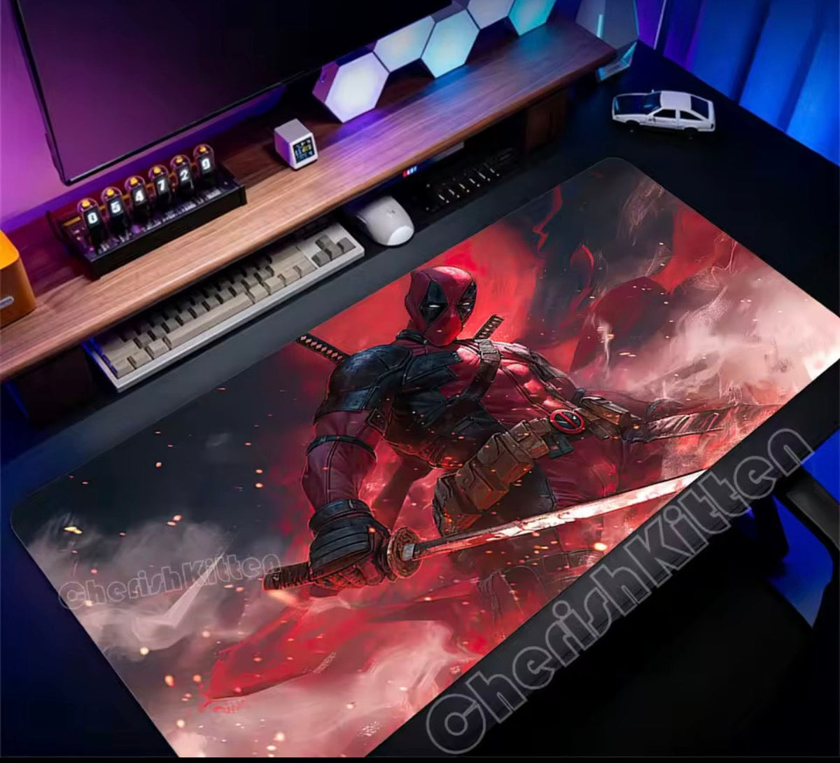 Marvel Deadpool Anime Mouse Pad Office PC Gamer Cabinet Mouse Mat Laptop 900x400 Keyboard Mousepad Extended Desk Mat Cool Carpet