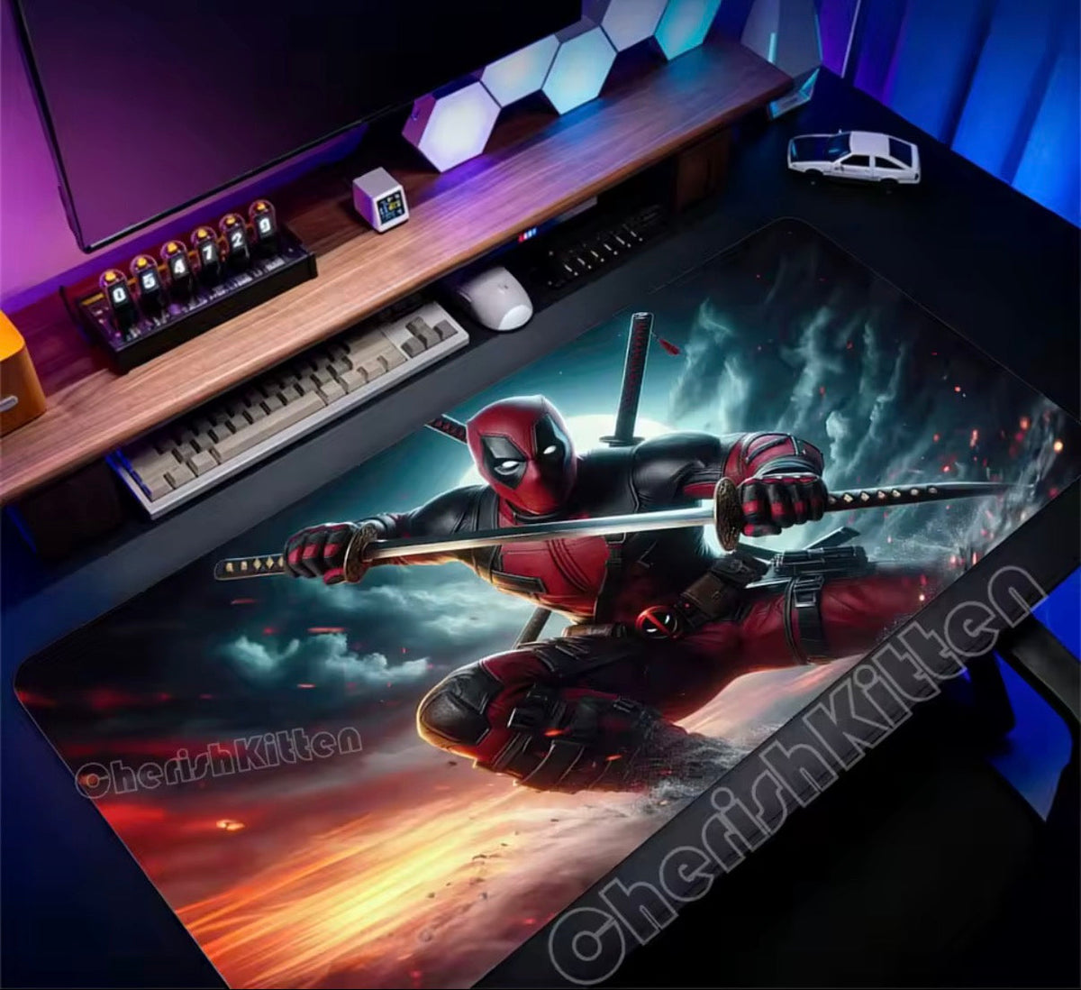 Marvel Deadpool Anime Mouse Pad Office PC Gamer Cabinet Mouse Mat Laptop 900x400 Keyboard Mousepad Extended Desk Mat Cool Carpet