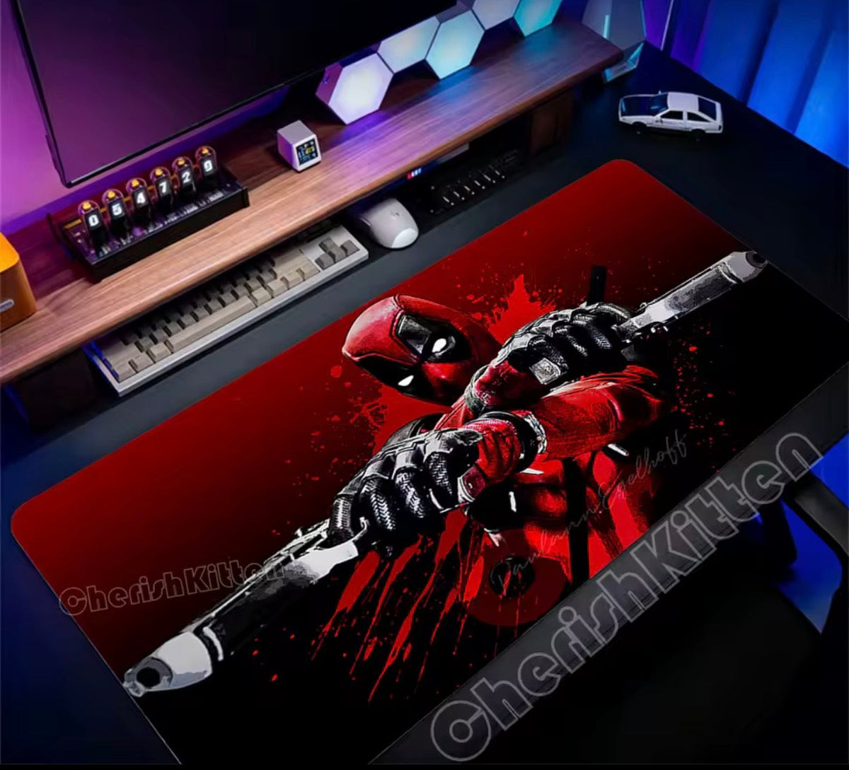 Marvel Deadpool Anime Mouse Pad Office PC Gamer Cabinet Mouse Mat Laptop 900x400 Keyboard Mousepad Extended Desk Mat Cool Carpet