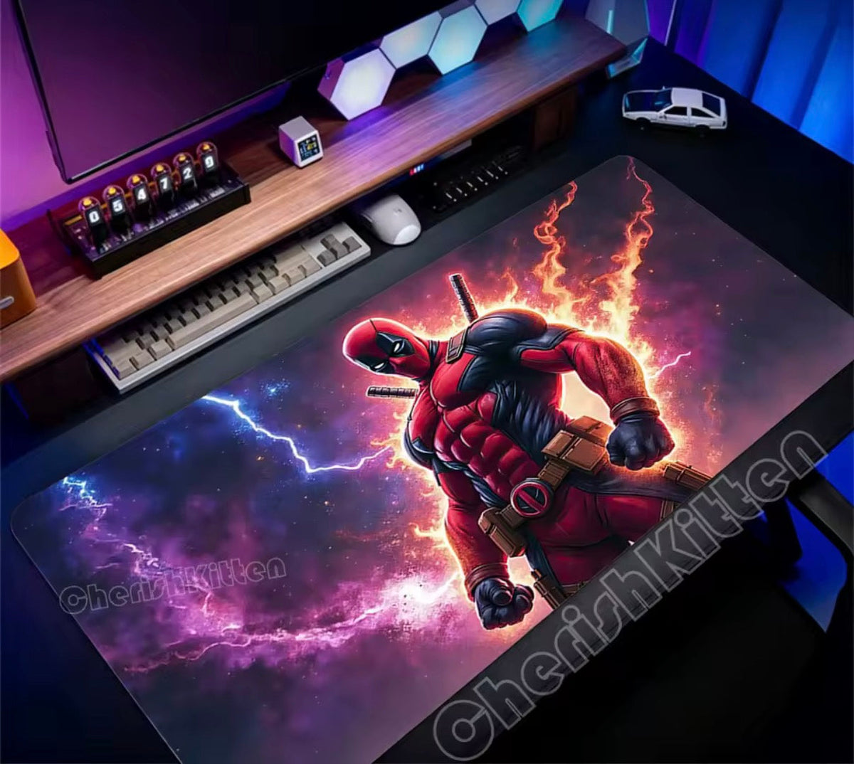 Marvel Deadpool Anime Mouse Pad Office PC Gamer Cabinet Mouse Mat Laptop 900x400 Keyboard Mousepad Extended Desk Mat Cool Carpet