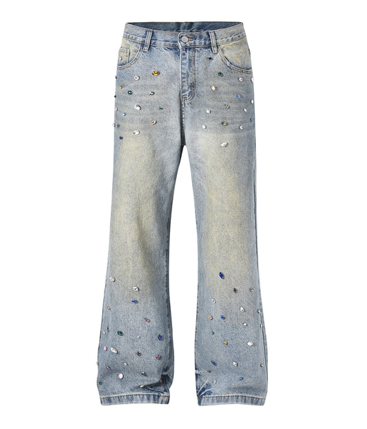 Azul Gemstone Embellished Denim Jeans