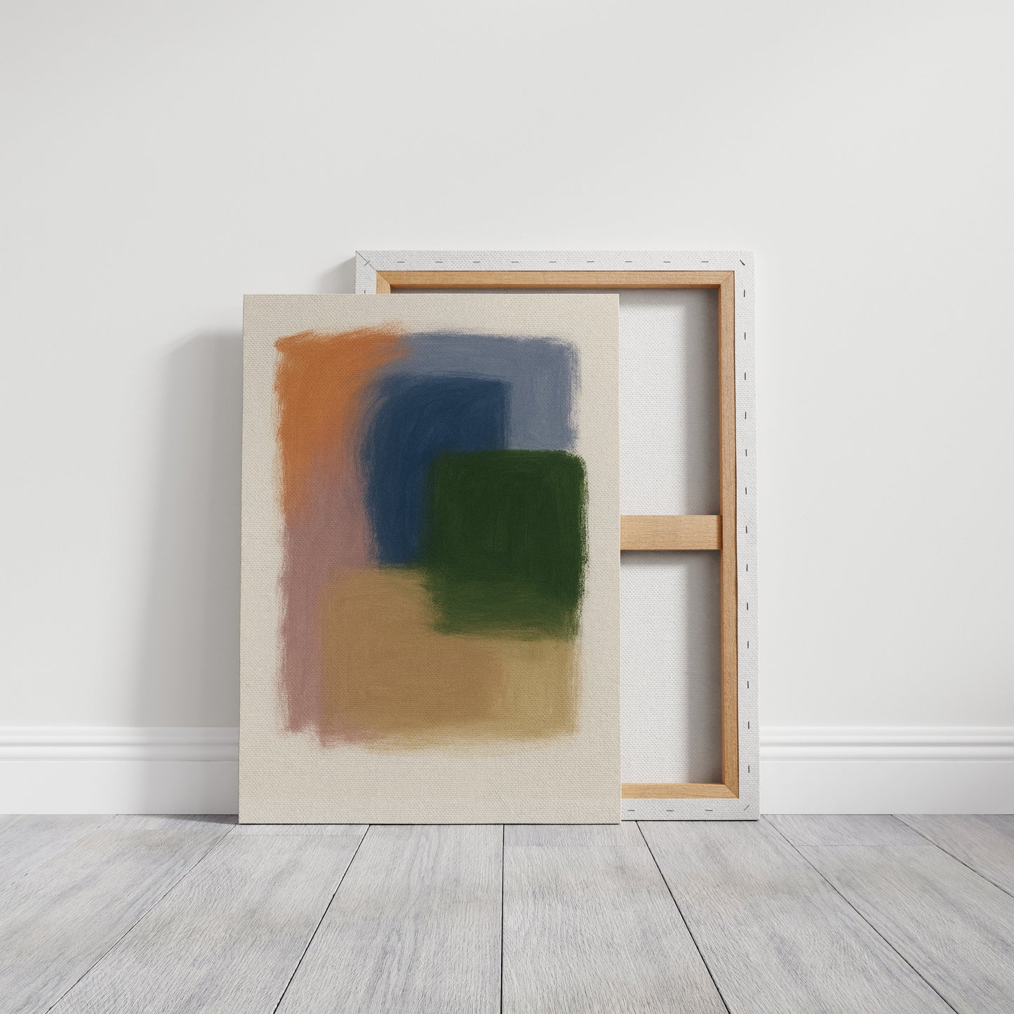 Impression d'art abstraite élégante aux couleurs pastel