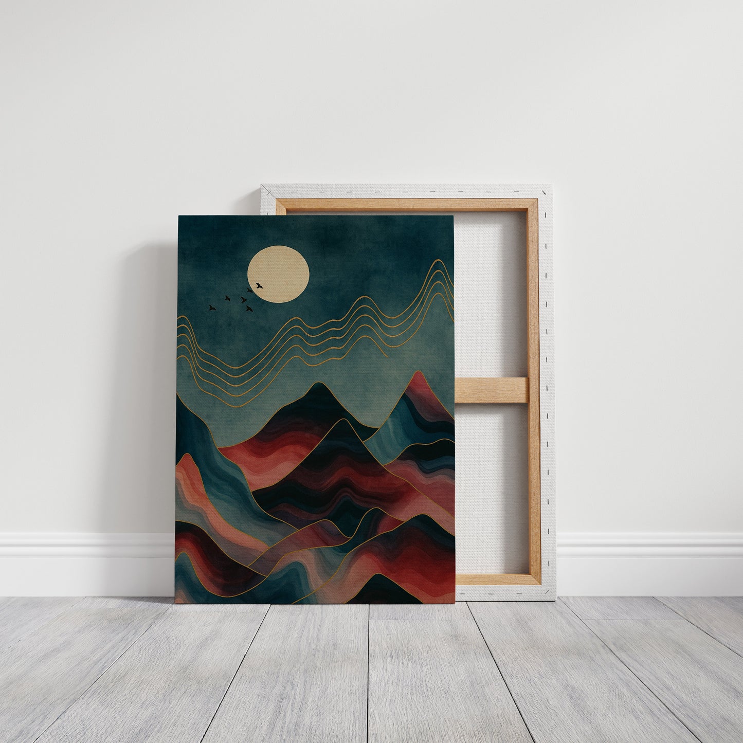 Rêves de montagnes éclairées par la lune : un voyage de sérénité