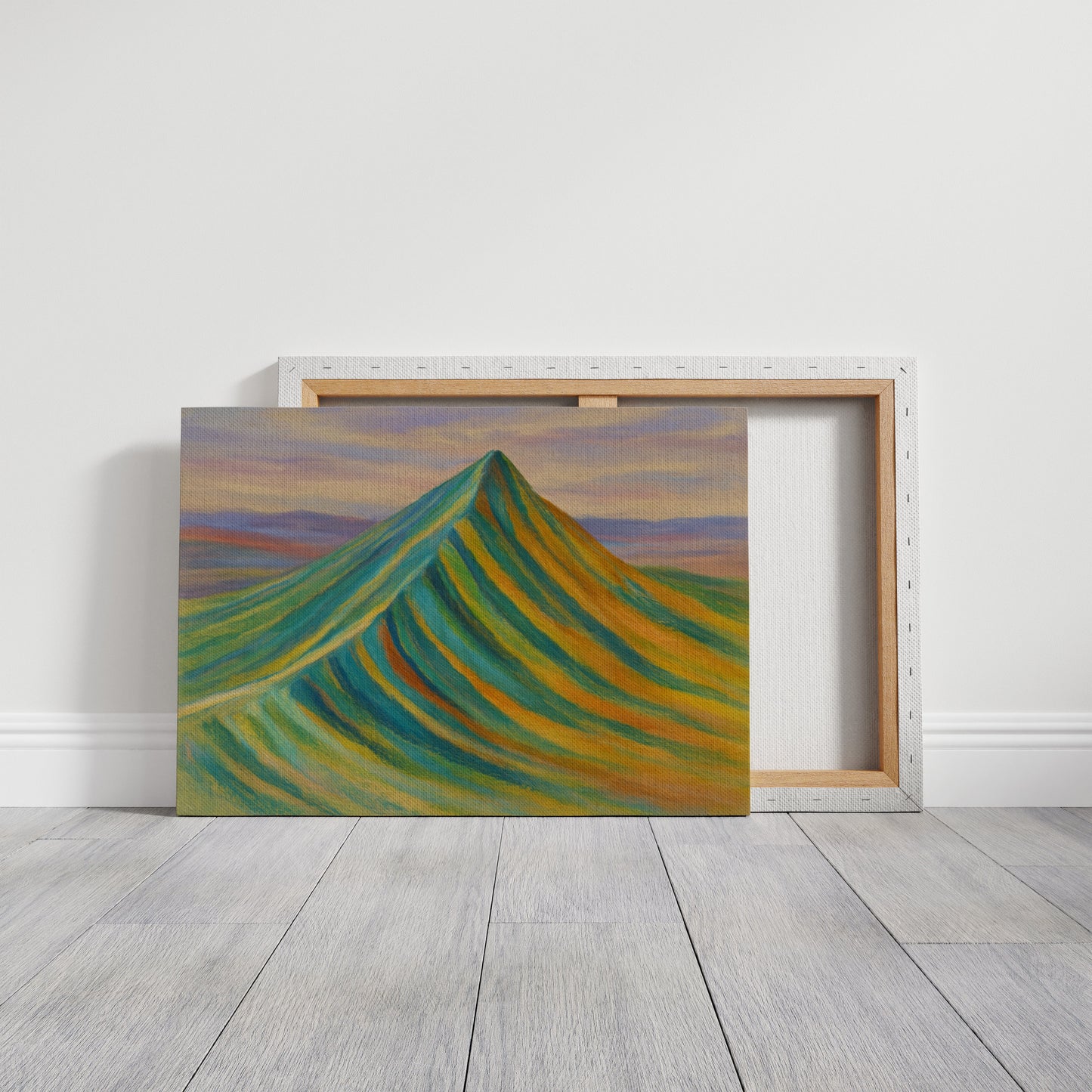 Aurora Ridge – Abstract Rainbow Mountain Landscape