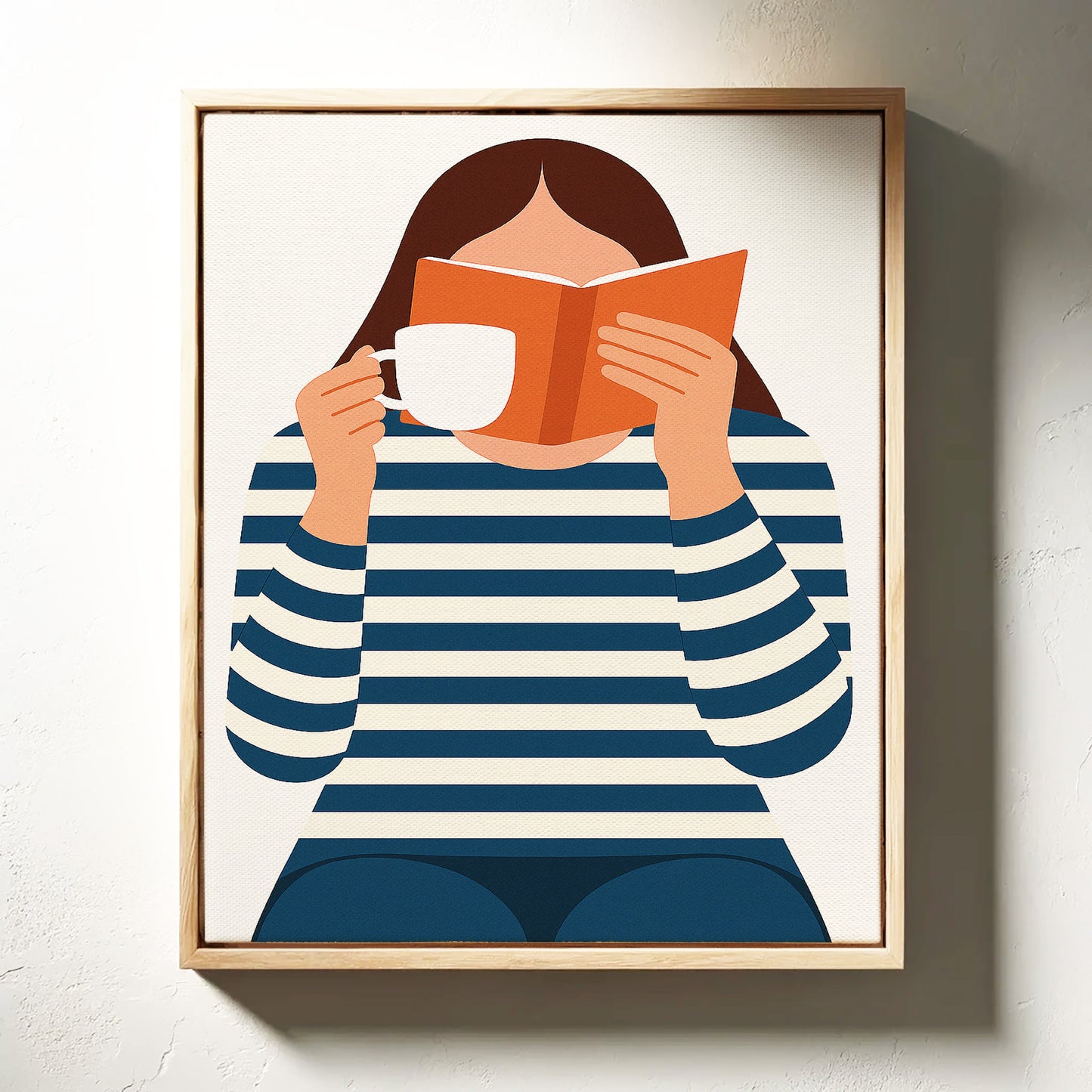 Cozy Moments - Minimalist Reading Artwork