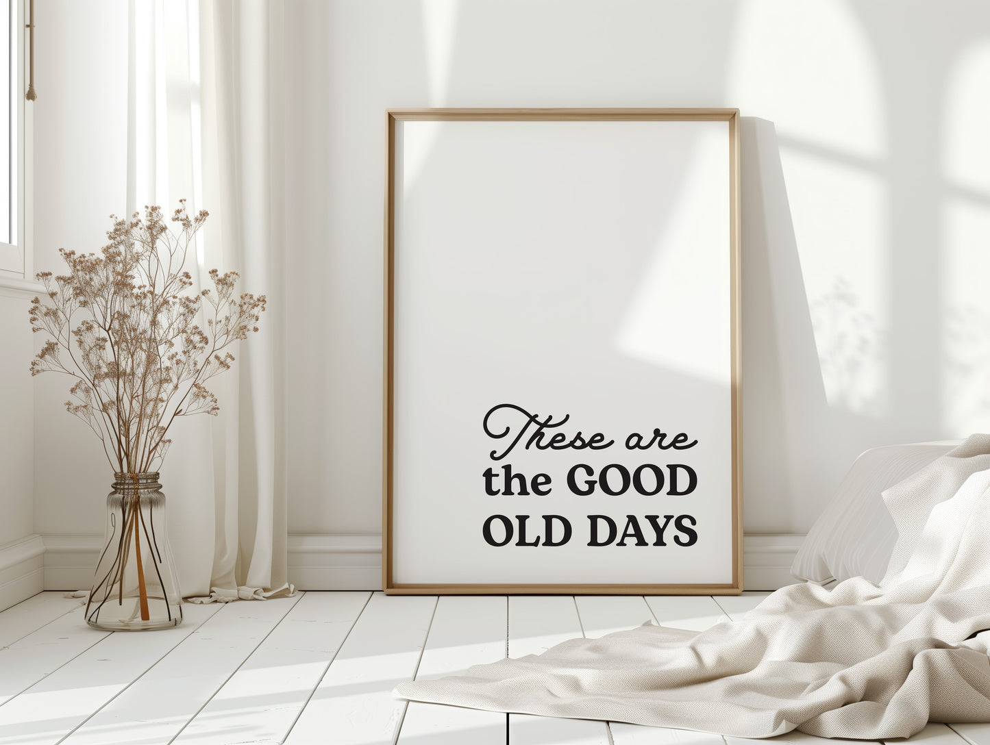 Timeless Nostalgia - Black and White Quote Art