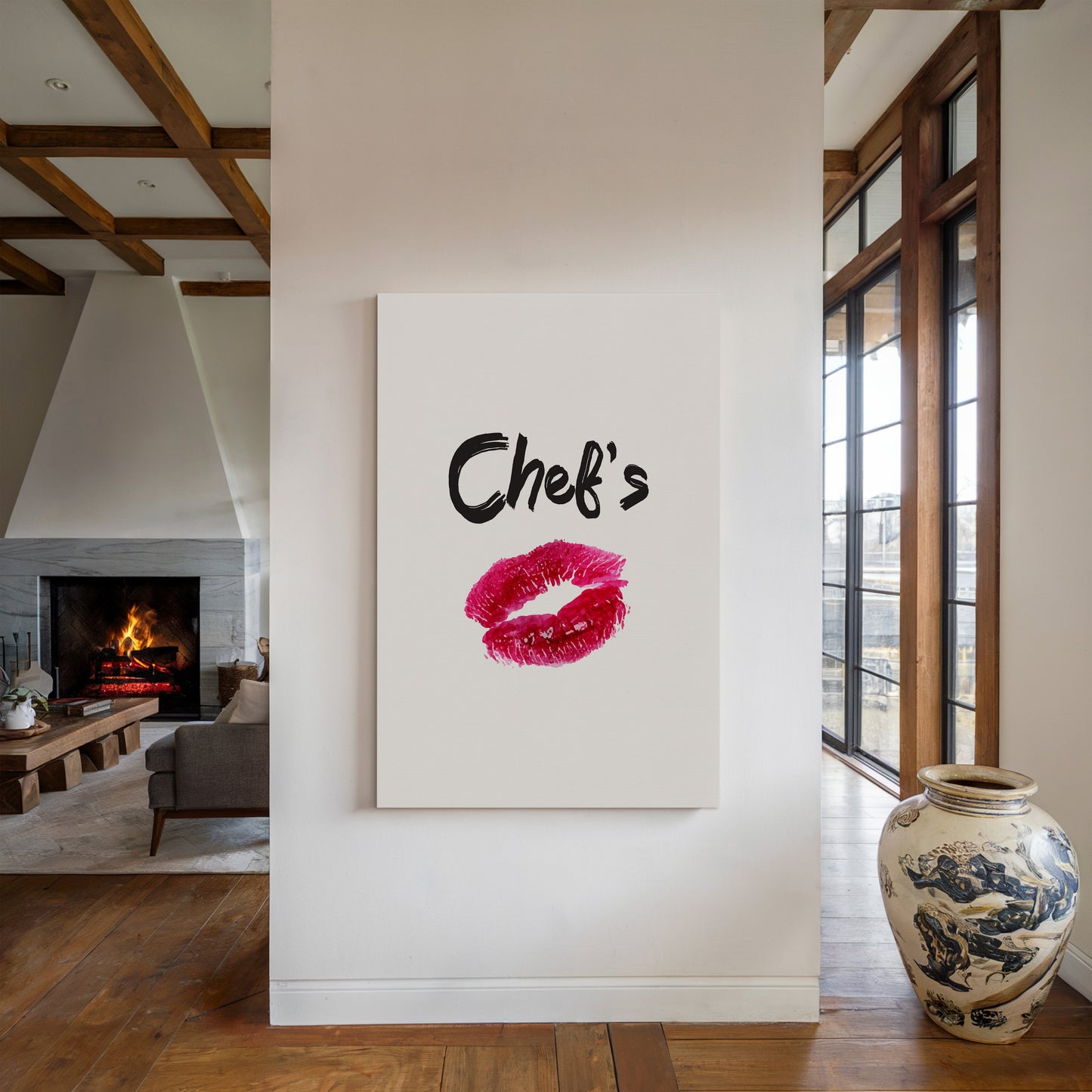 Sizzling Kiss - Culinary Art Print