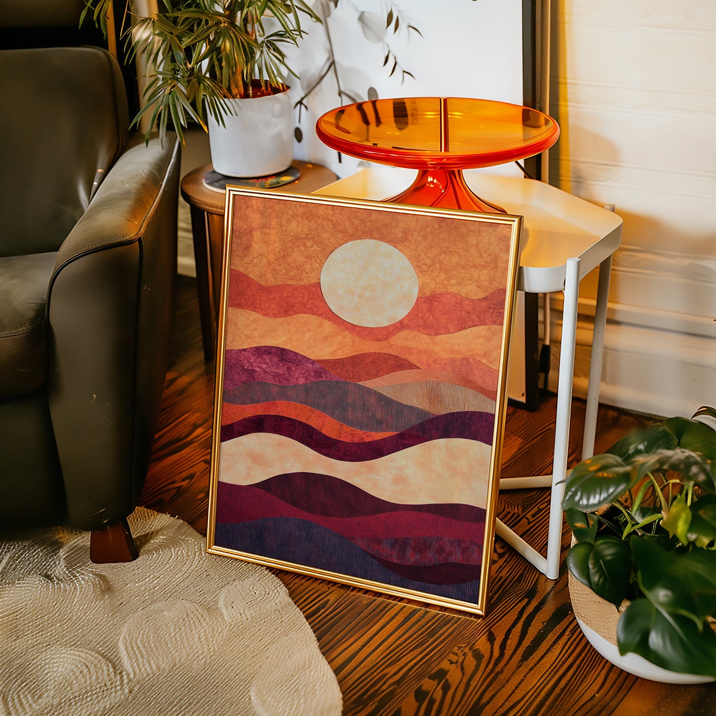 Sunset Serenade - Vibrant Abstract Canvas Art