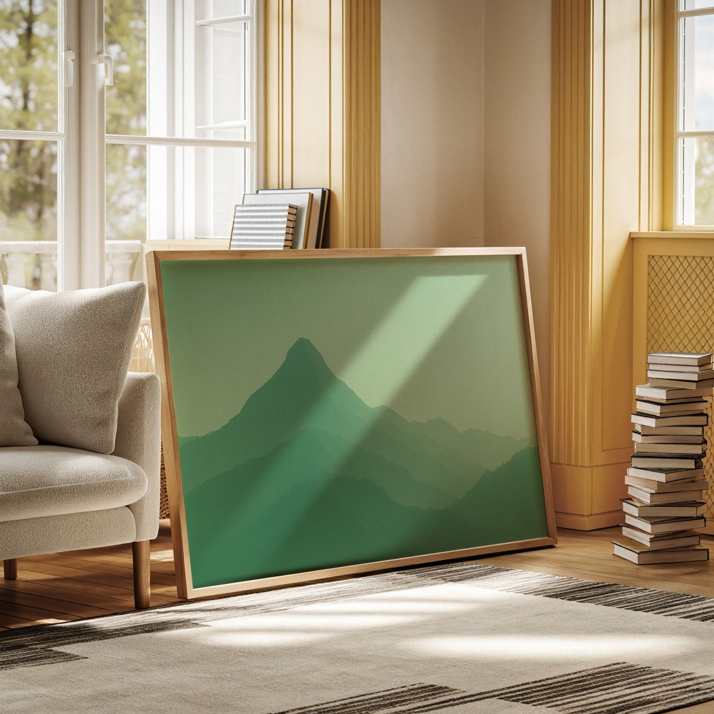 Enchanted Green Mountain Dreamscape Wall Art