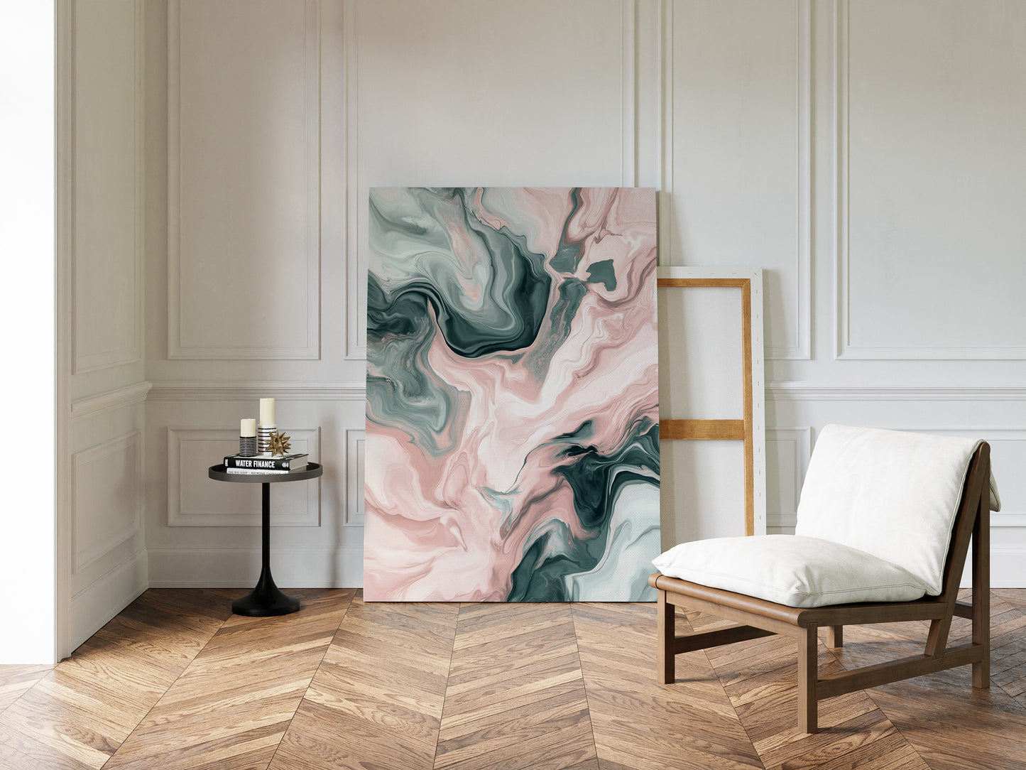 Mystic Waves - Abstract Marble Canvas Art