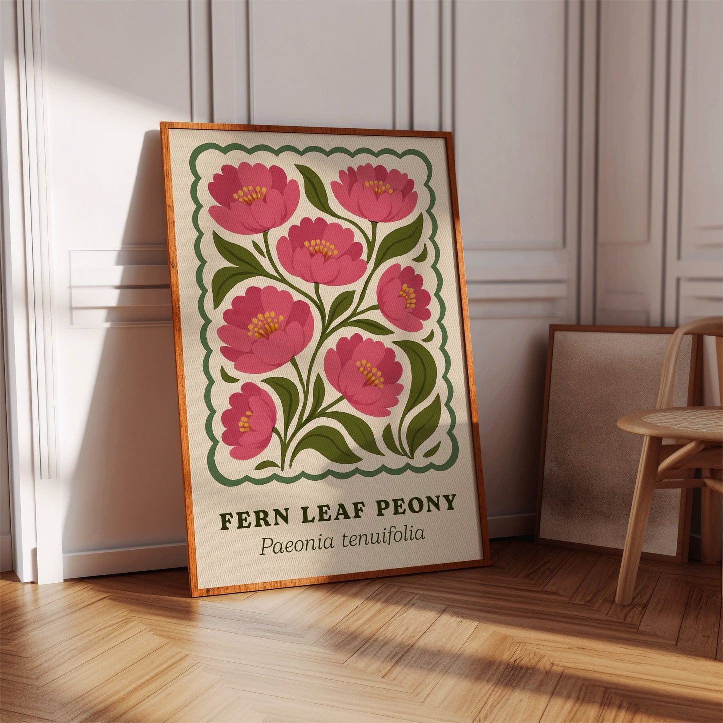 Blossoming Fern - Peony Art Print