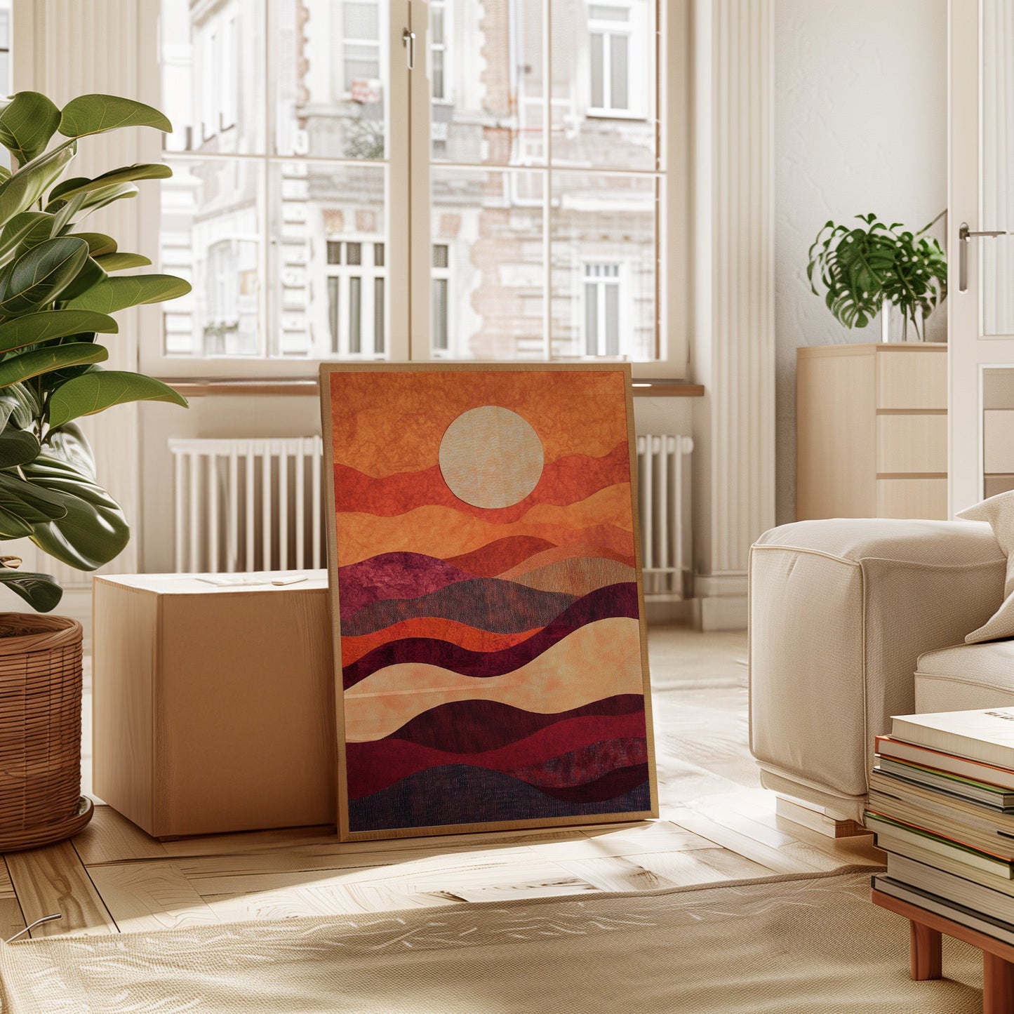 Sunset Serenade - Vibrant Abstract Canvas Art