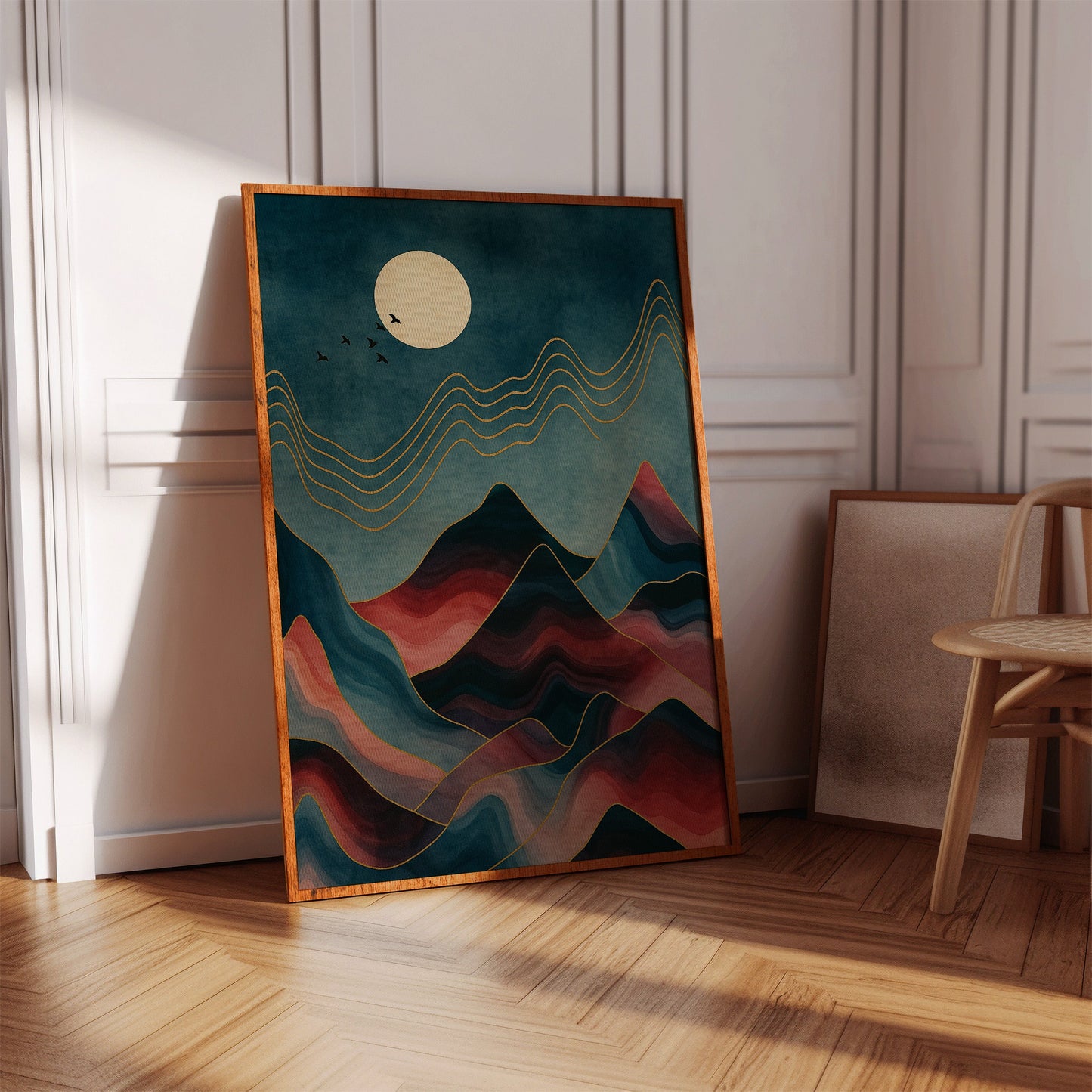 Rêves de montagnes éclairées par la lune : un voyage de sérénité