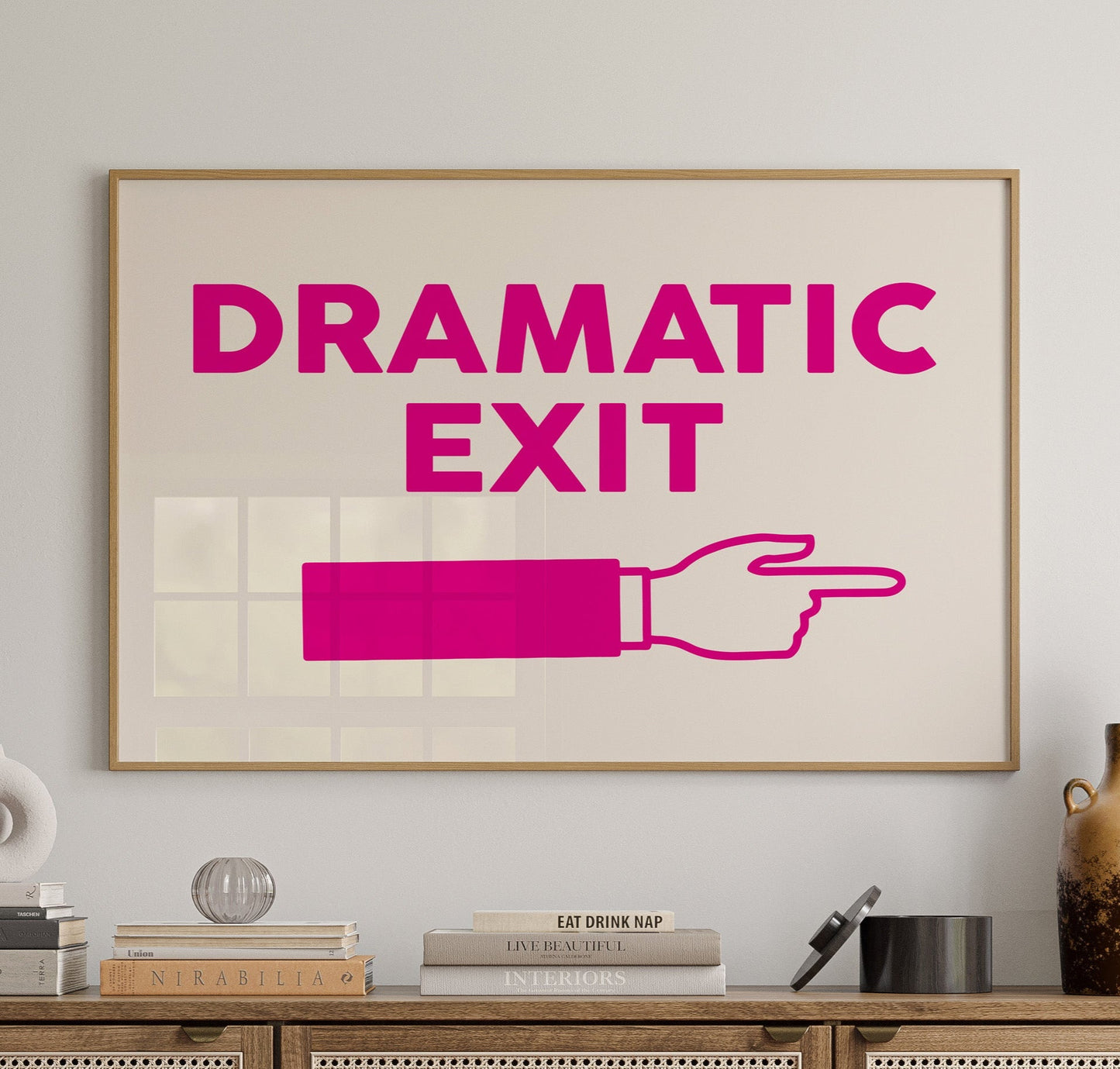 Vivid Escape - Bold Typography Wall Art