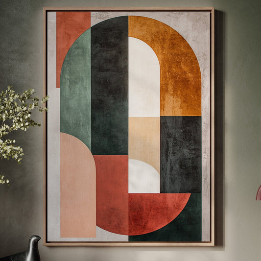 Moderne geometrische abstrakte Wandkunst